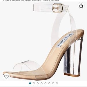 Steve Madden clear heel